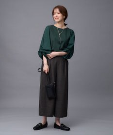 ANY 【洗濯機可】着映える袖ねじりトップス