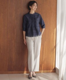 J.PRESS LADIES L 【定番人気・セットアップ対応】OXIJEWEL ストレッチ ストレート パンツ