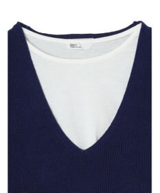 CRAFT STANDARD BOUTIQUE 【２点セット】片畦ニットベスト＋ロンＴＥＥ