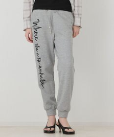 GRACE CONTINENTAL ロゴプリントスウェットパンツ