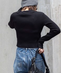 WEGO Wジップコンパクトニットカーデ