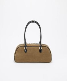 TOPKAPI 【TREASURE TOPKAPI】スエード エナメルコンビ ワイド ボストンバッグ チャーム付き