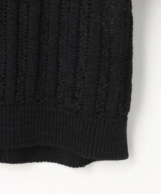 自由区 L ストライプパターンジップ ニット