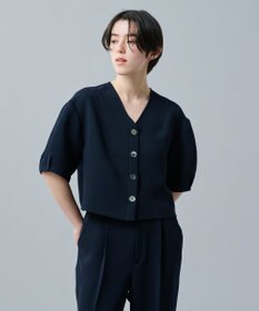 uncrave ウォッシャブルダブルクロス ブラウス