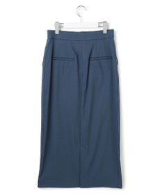 ICB 【CLASSY.掲載・裏起毛】 ウォームサテン Iラインスカート