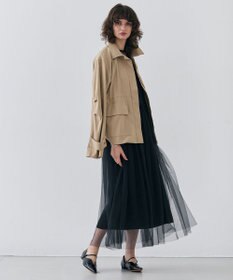 BEIGE， 【洗える・GISELe 4月号掲載】KALMIA / ノースリーブチュールドレス