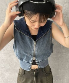 WEGO ヴィンテージウォッシュWジップN／Sパーカー