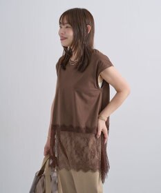 Green Parks 裾レースイレヘムフレンチＴシャツ