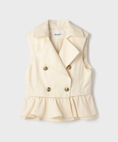 GRACE CONTINENTAL ペプラムトレンチベスト