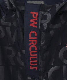 PW CIRCULUS 【MEN】【撥水/防風/ストレッチ】ロゴプリント ジップアップ フーデッド ブルゾン