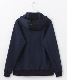 PW CIRCULUS 【MEN】【撥水/防風/ストレッチ】ロゴプリント ジップアップ フーデッド ブルゾン