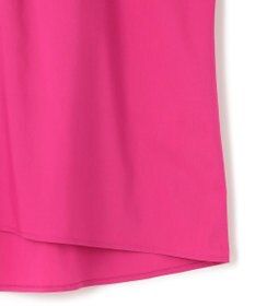 23区 L 【一部店舗限定/洗える】ハイカウントウェザーストレッチ フリル ブラウス