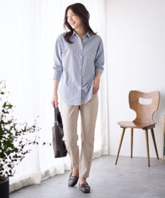 ANY L 【洗濯機可/ウエストゴム/ストレッチ/裏起毛】エブリデイベーシックデイリーパンツ