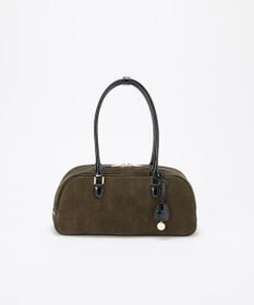 TOPKAPI 【TREASURE TOPKAPI】スエード エナメルコンビ ワイド ボストンバッグ チャーム付き