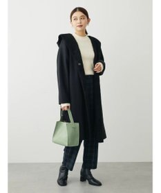 Green Parks フード付き裏ボアロングコーディガン