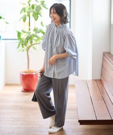 ANY スタンドネックブラウス