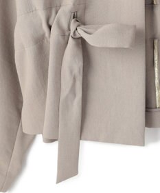 BEIGE， PORDIC / ドロスト付きノーカラージャケット