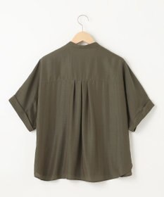 SHARE PARK LADIES 【洗える】ドルマンスリーブサテンシャツ