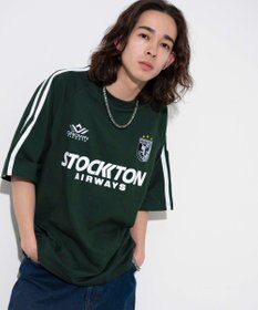 WEGO 【ユニセックス着用ITEM/手洗い可/MLサイズ】ラインゲームロゴT