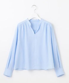 自由区 【洗える】SOMELOSクロップド丈 ブラウス