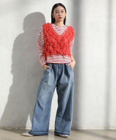 Green Parks フリンジニットベスト