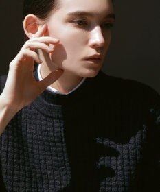 23区 【23区 lab.】ワッフル クルーネック ニット