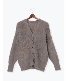 Te chichi シャギーVネックカーディガン