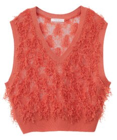 Green Parks フリンジニットベスト