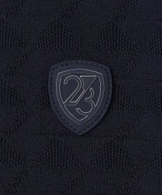 23区GOLF 【WOMEN】フラッグジャガードニットポロシャツ ストレッチ 半袖