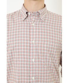 DAKS コットンミニチェックシャツ