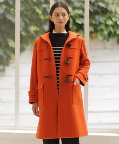 J.PRESS Ladies Jackal 140sソフトメルトン ダッフルコート オレンジ系 9 女性服・レディース・ウィメンズ・婦人服・女性ファッション (J.PRESS LADIES>ジャケット/アウター) ダッフルコート ジェイプレスレディース/じぇいぷれすれでぃーす【通販】【オンワード】