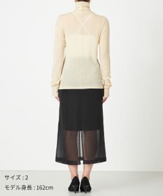 NAVE 【Nave・洗える】ツイストシアー タートルネックプルオーバー