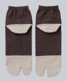 WHITE MAILS 【UNISEX】PAPER COLOR BLOCK TABI ANKLE ソックス
