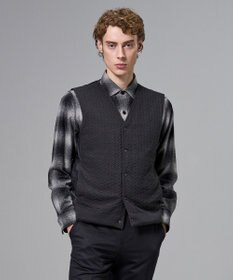 JOSEPH HOMME 【2WAY】パデットニットブロック　リバーシブルベスト