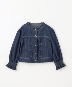 組曲 KIDS 【150-160cm】ラウンドカラー デニムジャケット