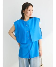 Green Parks レイヤードノースリーブブラウス