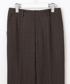 J.PRESS LADIES L アルガンシルク チェック テーパードパンツ