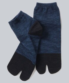 WHITE MAILS 【UNISEX】PAPER COLOR BLOCK TABI ANKLE ソックス