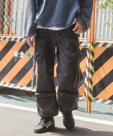 WEGO マルチポケットデニムパンツ