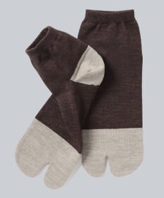 WHITE MAILS 【UNISEX】PAPER COLOR BLOCK TABI ANKLE ソックス