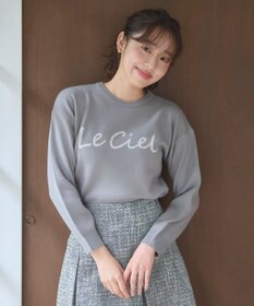 Feroux 【洗える】レタードロゴ プルオーバーニット