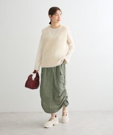 Green Parks シャギーＶネックニットベスト