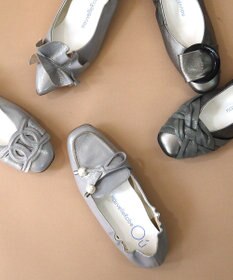 nouvelleRobe Oū 【本革・高反発】Square スクエアトゥ パール付きモカシン