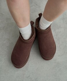 WEGO 【暖かい】厚底ショートFムートンブーツ