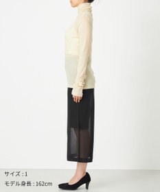 NAVE 【Nave・洗える】ツイストシアー タートルネックプルオーバー