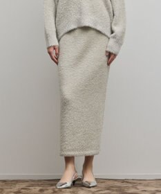 GRACE CONTINENTAL ラメフェザーニットスカート