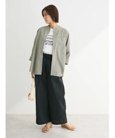 Green Parks 綿麻混バギーパンツ