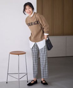 ANY 【洗濯機可】スウェットライクロゴニット