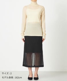 NAVE 【Nave・洗える】ツイストシアー タートルネックプルオーバー