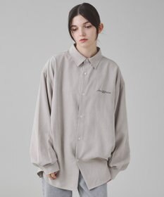 WEGO 【ユニセックス着用ITEM】フィブリルワンポイントBIGシャツ（長袖）